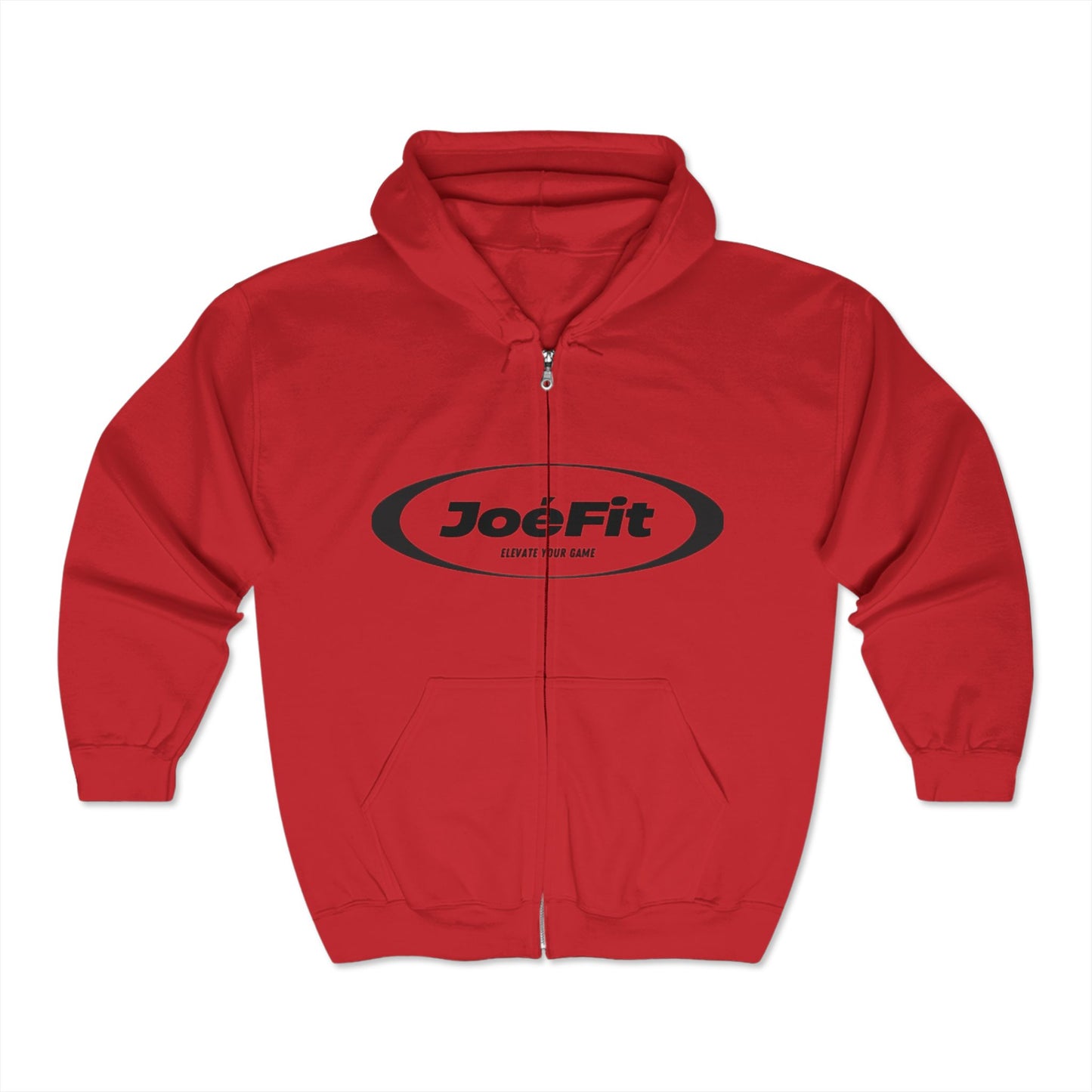 JoeFit Unisex Full Zip Hooded Sweatshirt - Elevate Your Game, Comfortable and Stylish