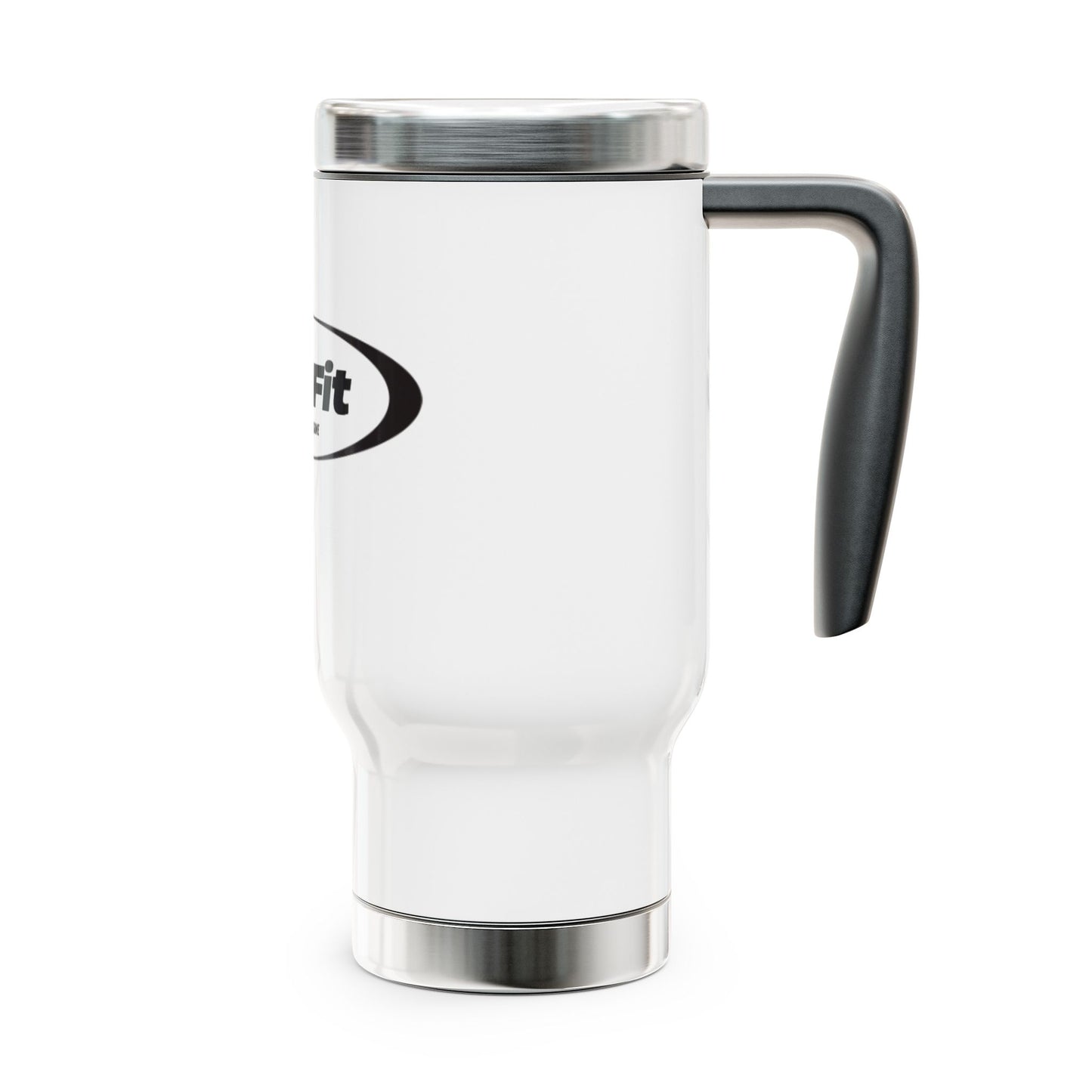 JoeFit Stainless Steel Travel Mug - Elevate Your Game | 14oz Insulated Coffee Cup with Handle