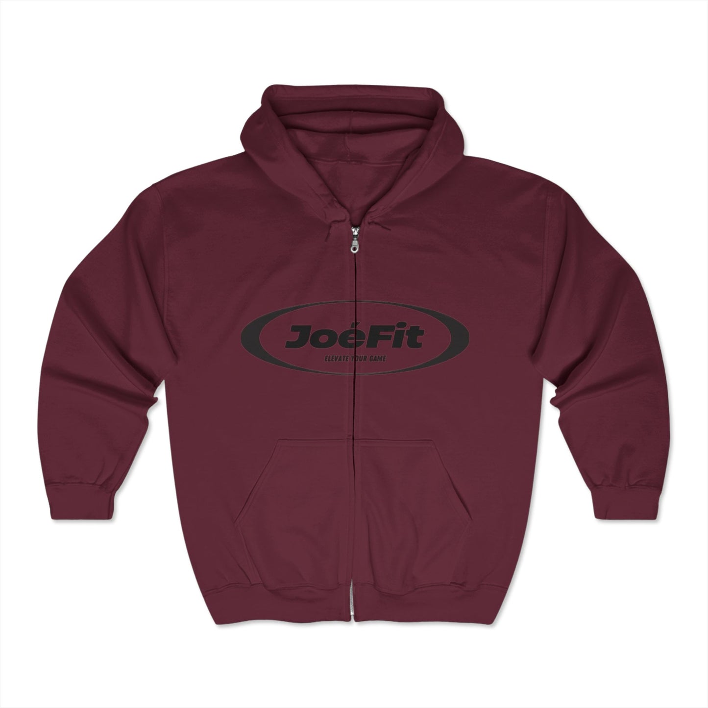 JoeFit Unisex Full Zip Hooded Sweatshirt - Elevate Your Game, Comfortable and Stylish