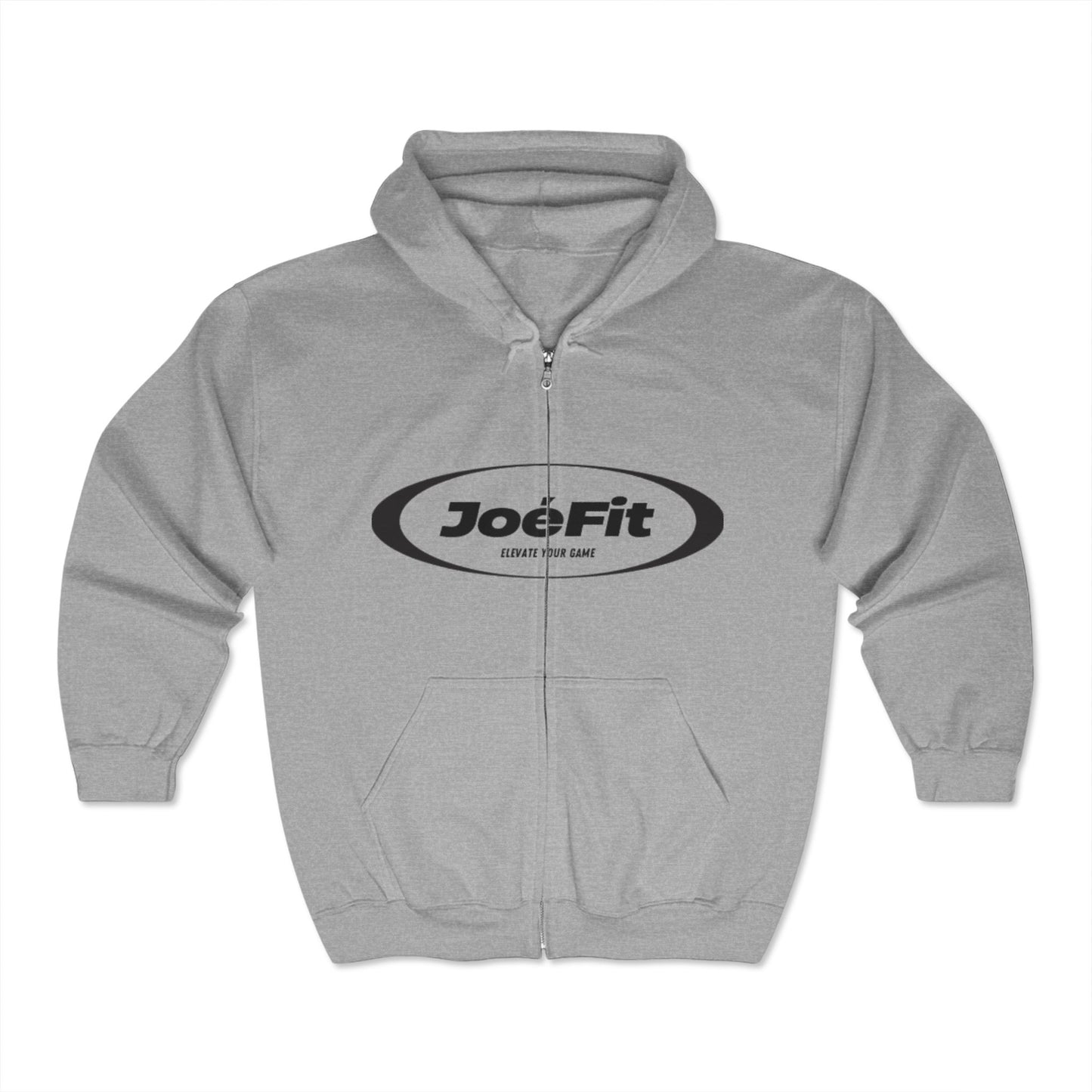 JoeFit Unisex Full Zip Hooded Sweatshirt - Elevate Your Game, Comfortable and Stylish