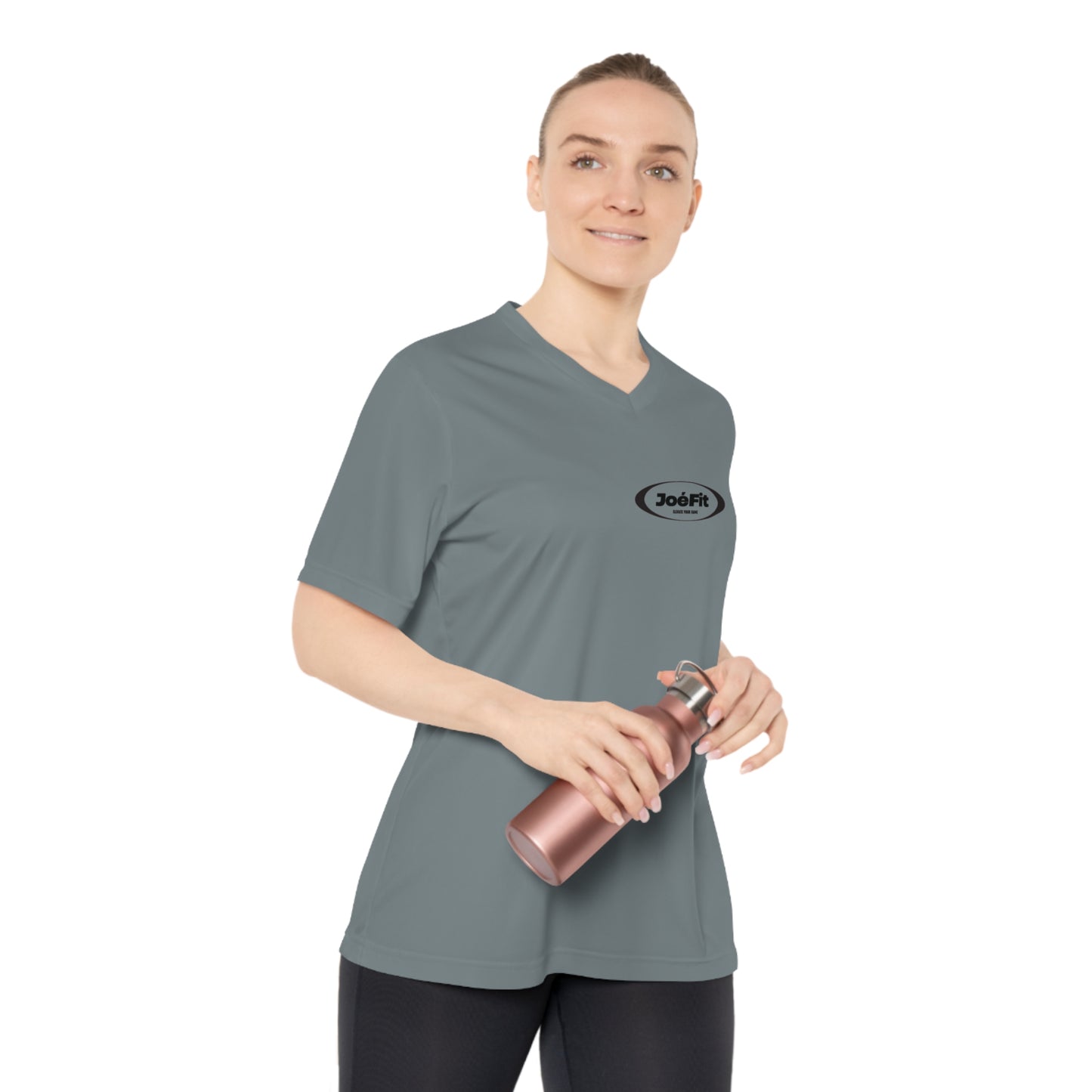 Women's Performance V-Neck T-Shirt - Activewear Top for Fitness & Workouts