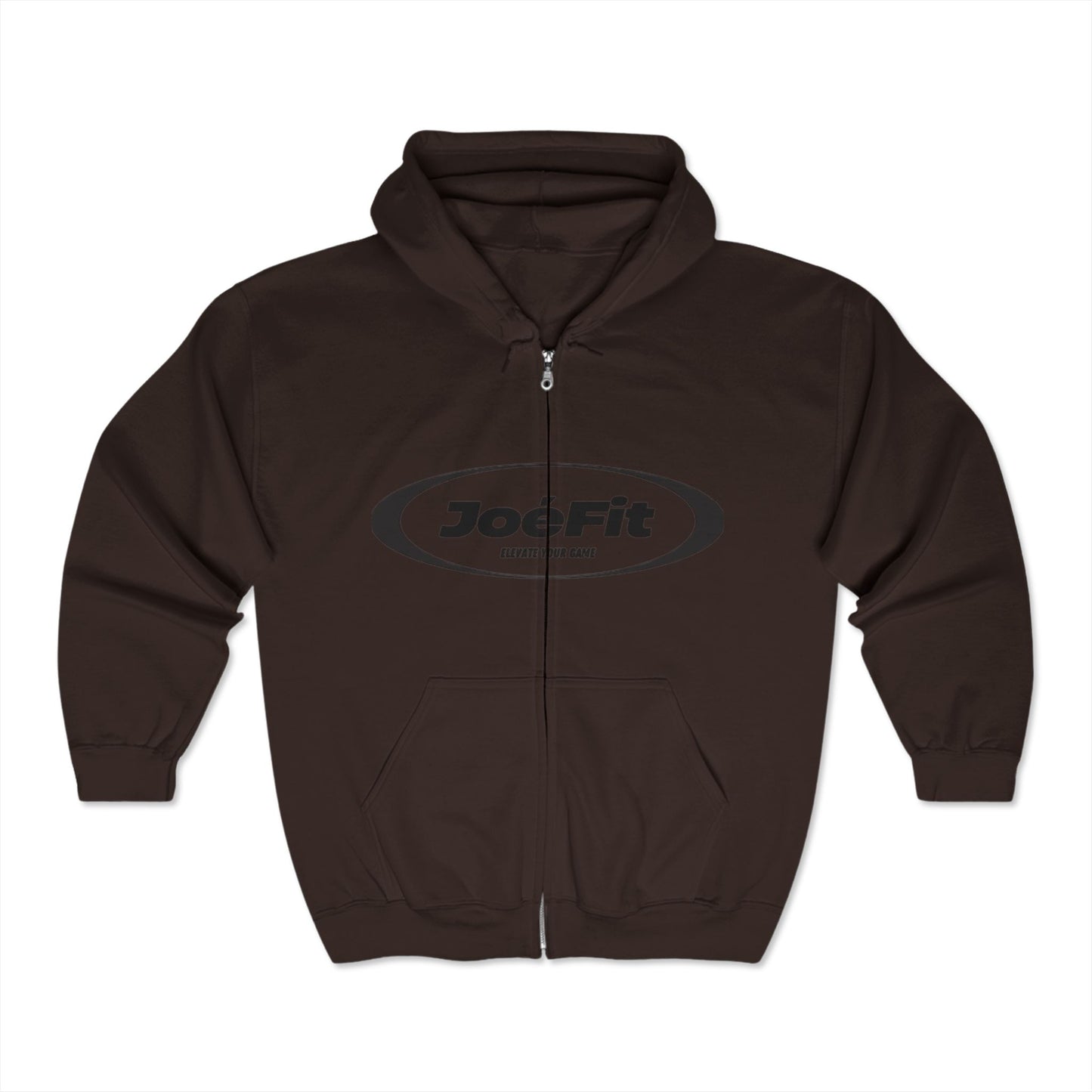 JoeFit Unisex Full Zip Hooded Sweatshirt - Elevate Your Game, Comfortable and Stylish