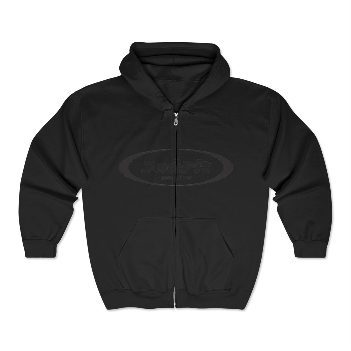 JoeFit Unisex Full Zip Hooded Sweatshirt - Elevate Your Game, Comfortable and Stylish