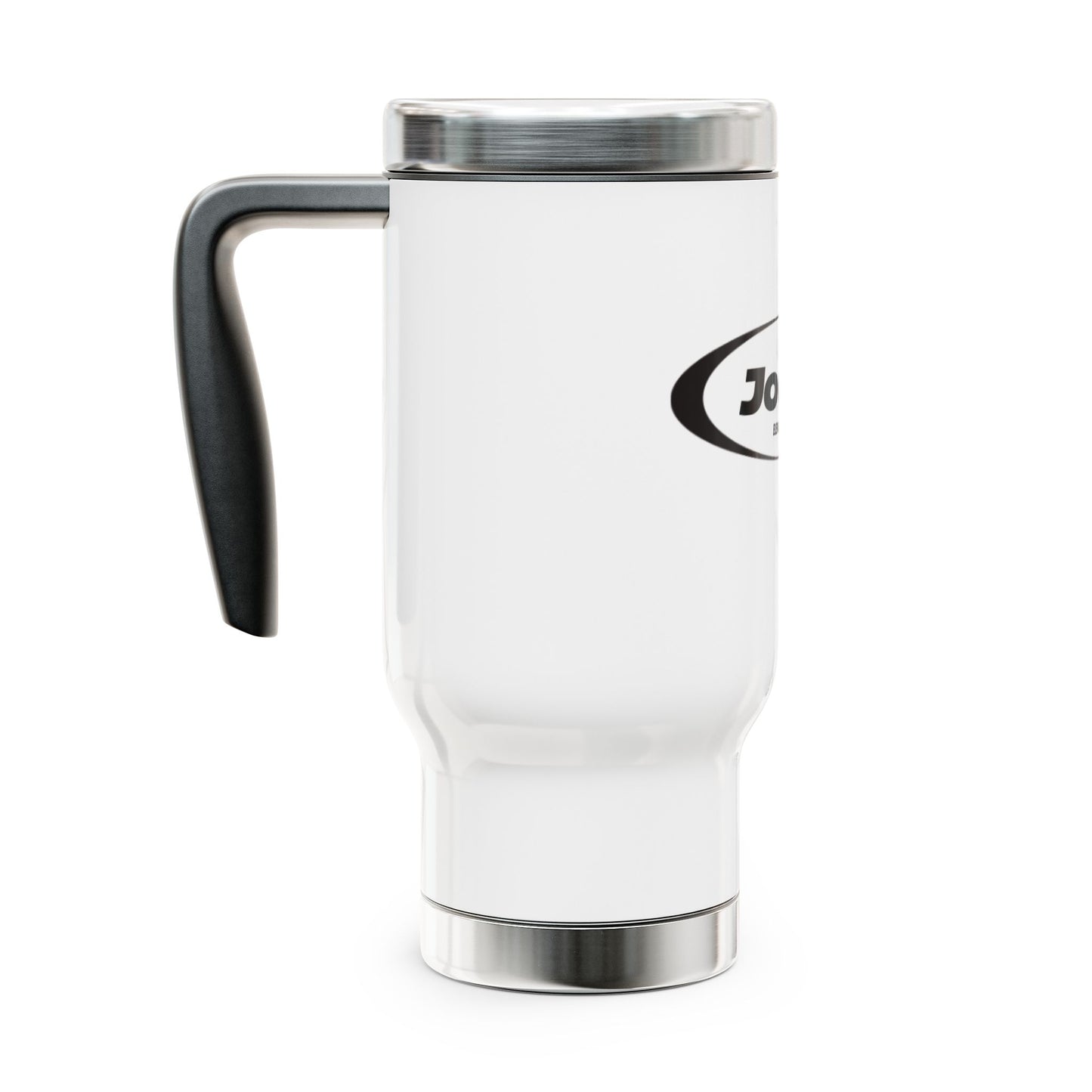 JoeFit Stainless Steel Travel Mug - Elevate Your Game | 14oz Insulated Coffee Cup with Handle